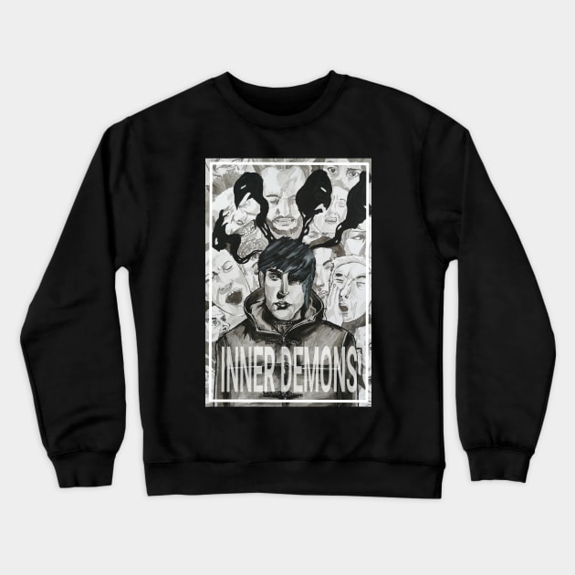 Inner Demons Crewneck Sweatshirt by rob-cure